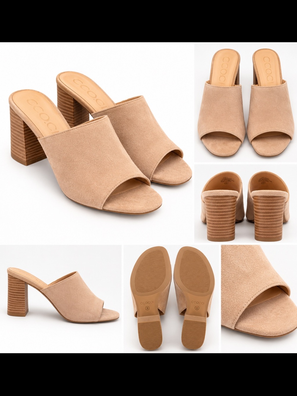 Coconuts by Matisse Blush Tan Suede Open-Toe Block Heel Mules